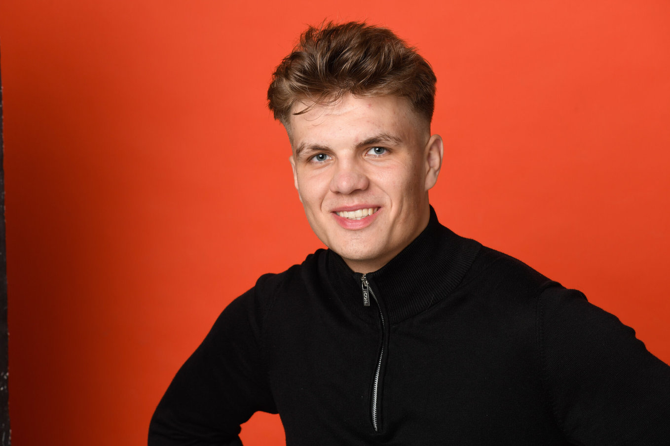 Foto met glimlach